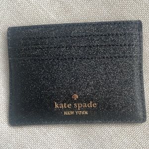 Kate Spade Sparkle Black Cardholder